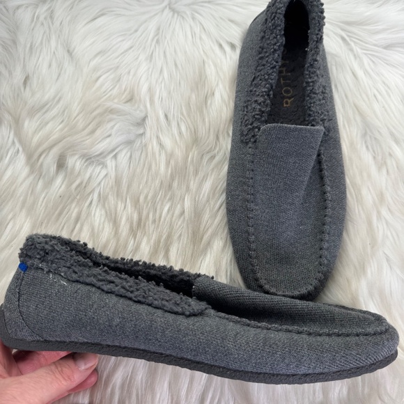 Rothy's The Men's Slipper Sustainable Wool Blend Grey Slip-On Sz 11 - Picture 2 of 9